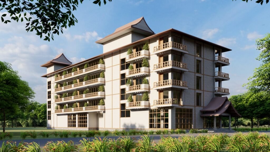 Hotel Block side view