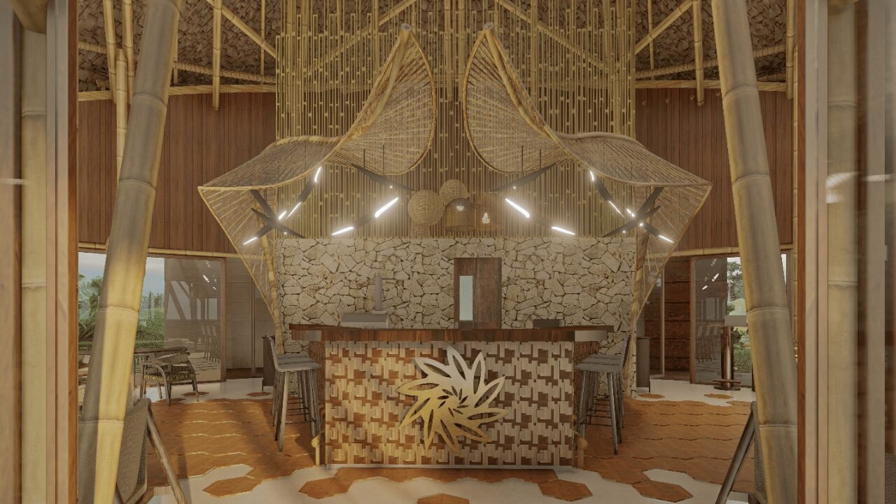 Inside view of Bar and lounge in Maisang hotel Noycheynam