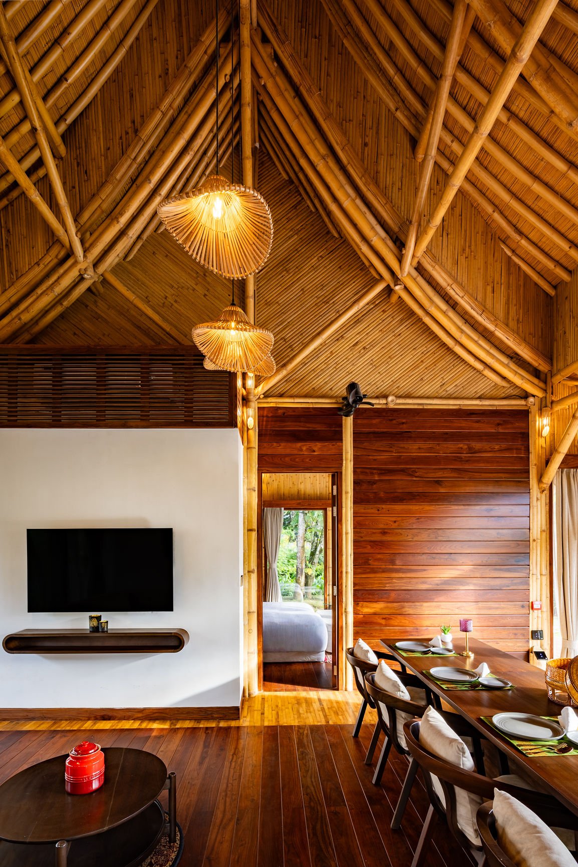 Family Pool Villa T.V unit view