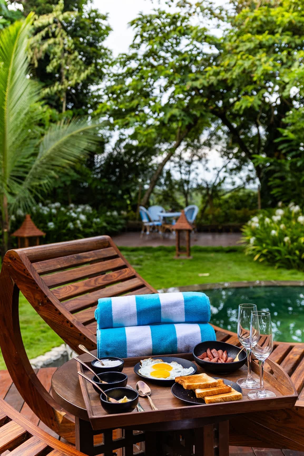 Pool side Sitting place of River villa