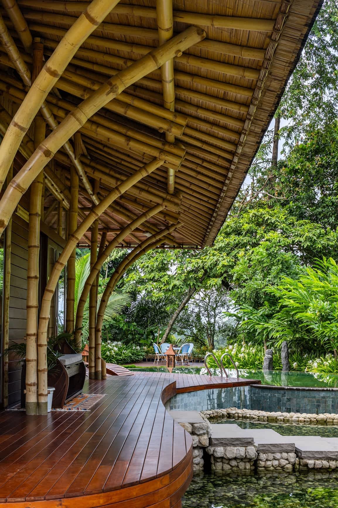 River villa outside view